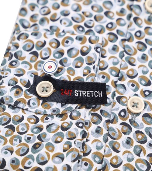 Blue Industry Overhemd Print Groen Product / Detail