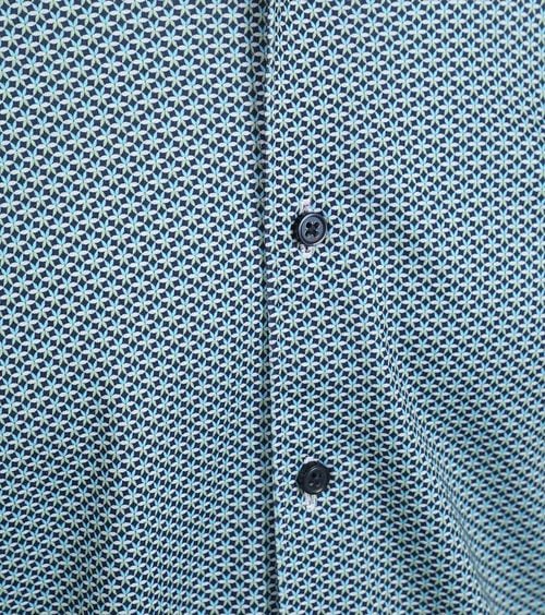 Desoto Overhemd Print Bloem Blauw Groen Product / Detail