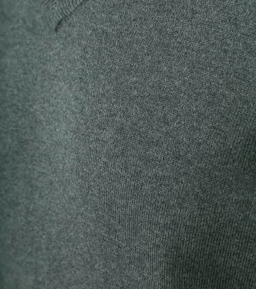Steppin' Out Trui Cotton Cashmere V-hals Donkergroen Product / Detail