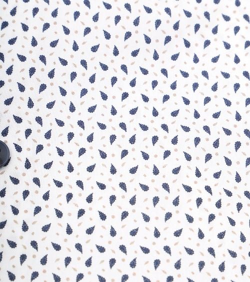Ledub Overhemd Print Wit Product / Detail