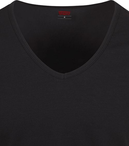Levi's T-Shirt V-Hals Zwart 2-Pack Product / Detail