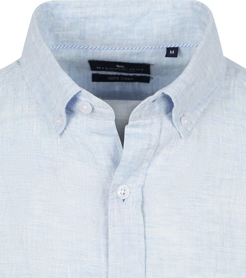 Steppin' Out Hemd Linnen Lichtblauw Product / Detail