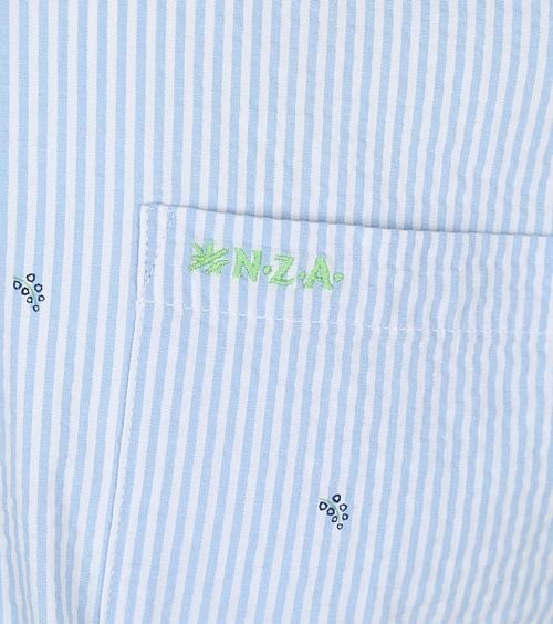 NZA Overhemd Julius Print Blauw Product / Detail