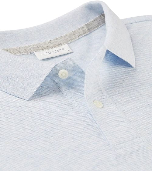Profuomo Piqué Poloshirt Lichtblauw Product / Detail