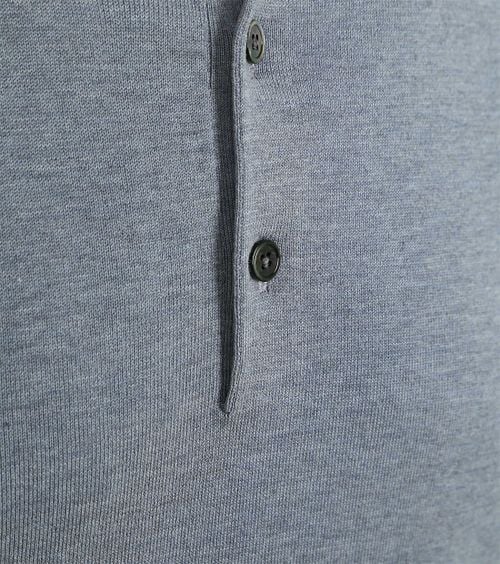 Profuomo Polo Shirt Luxury Knitted Blue Product / Detail