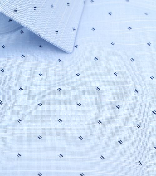 Olymp Level 5 Shirt Print Light Blue Product / Detail
