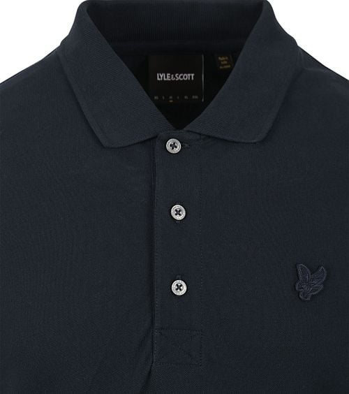 Lyle and Scott Tonal Eagle Poloshirt Navy Product / Detail