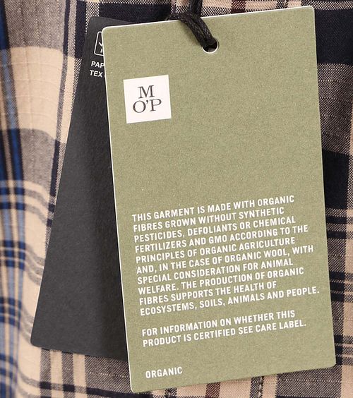 Marc O'Polo Shirt Plaid Beige Verpakking