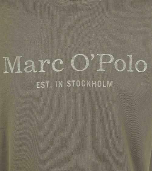Marc O'Polo T-Shirt Logo Dunkelgrün Product / Detail