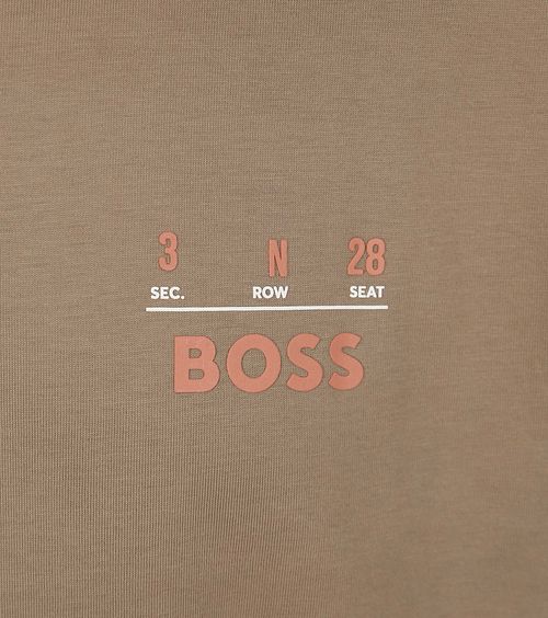 BOSS T-shirt Backprint Marron Clair Product / Detail