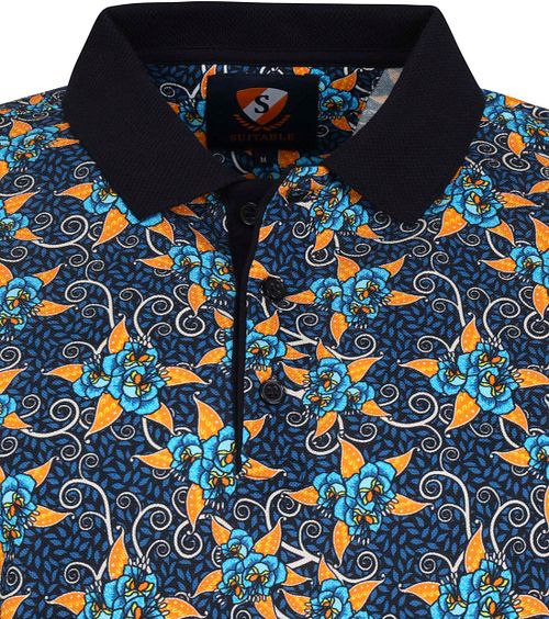 Suitable Polo Floral Dark Blue Product / Detail