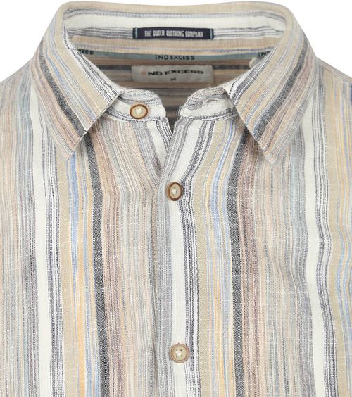 No Excess Chemise Beige Rayé Product / Detail