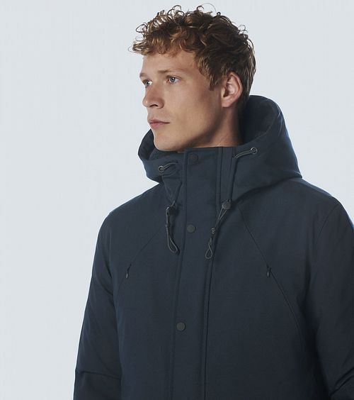 No Excess Jacket Navy Model / Detail