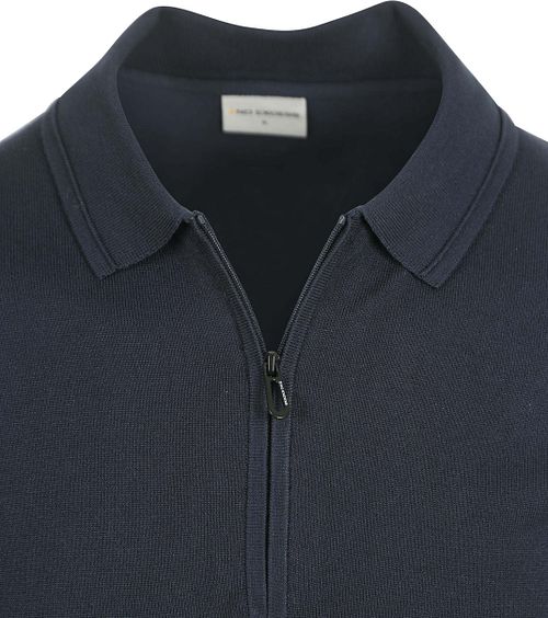 No Excess Half Zip Poloshirt Marine Product / Detail