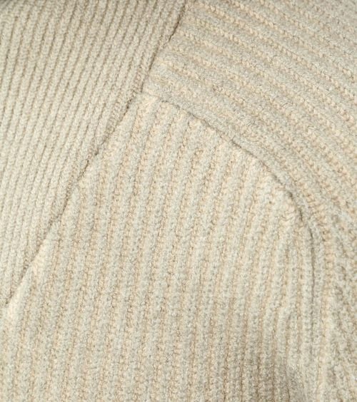 No Excess Half Zip Pullover Two Coloured Melange Greige Product / Detail