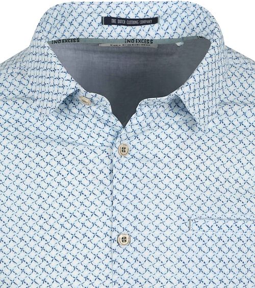 No Excess Hemd mit Musterdruck Hellblau Product / Detail