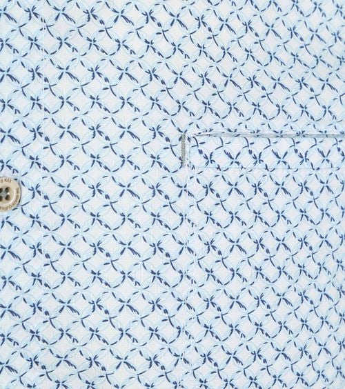 No Excess Hemd mit Musterdruck Hellblau Product / Detail