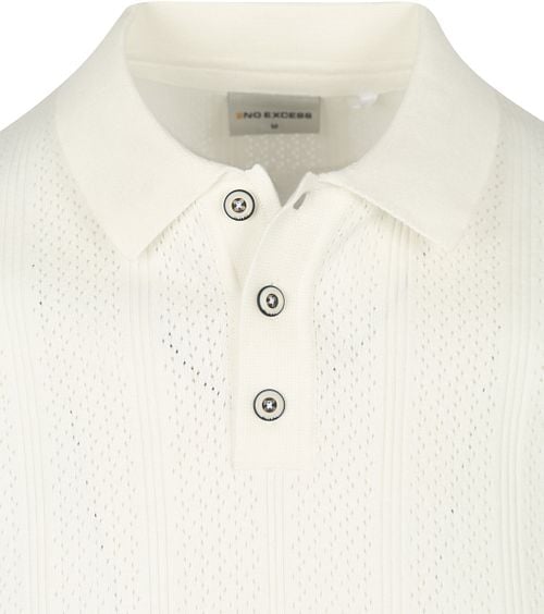 No Excess Knitted Polo Shirt Off White Product / Detail