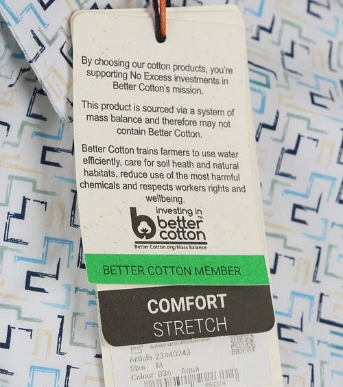 No Excess Overhemd Wit Multicolour Print Product / Detail