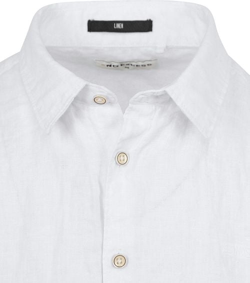 No Excess Short Sleeve Overhemd Linnen Wit Product / Detail