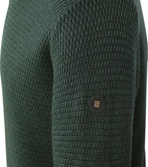 No Excess Pull Demi-Zip Mélanger Structure Vert Foncé Product / Detail