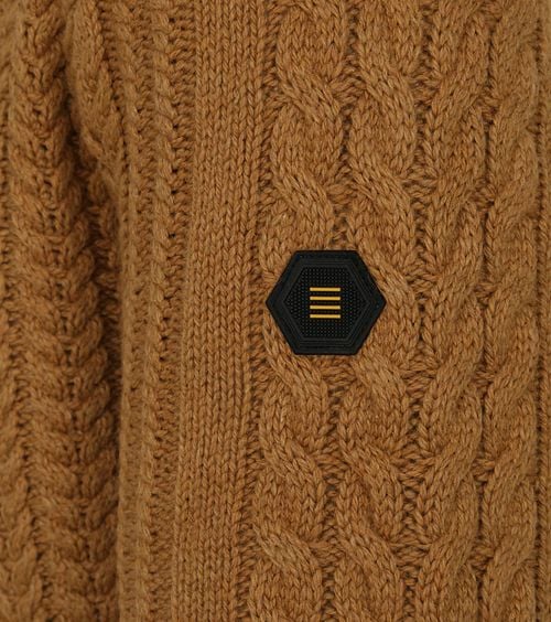 No Excess Pullover Mix Wol Gebreid Bruin Product / Detail