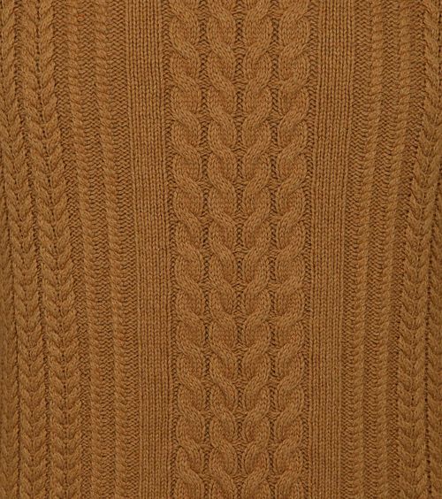No Excess Pullover Mix Wool Knitted Brown Product / Detail