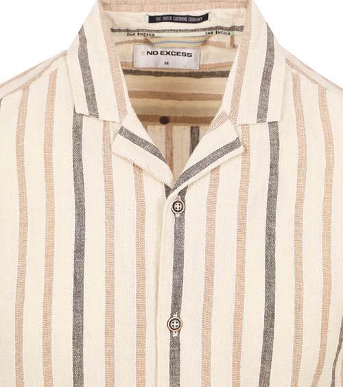No Excess Short Sleeve Shirt Linen Ecru Product / Detail