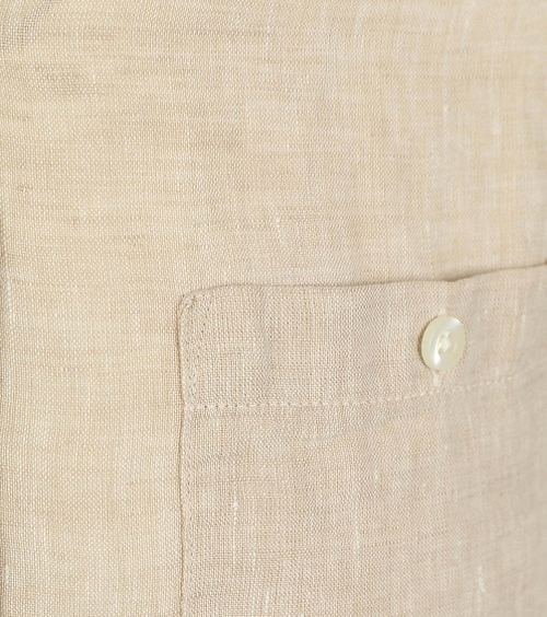 KnowledgeCotton Apparel Shirt Linen Ecru Product / Detail