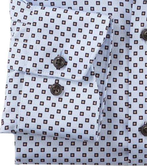 OLYMP Luxor Shirt Print Light Blue Product / Detail