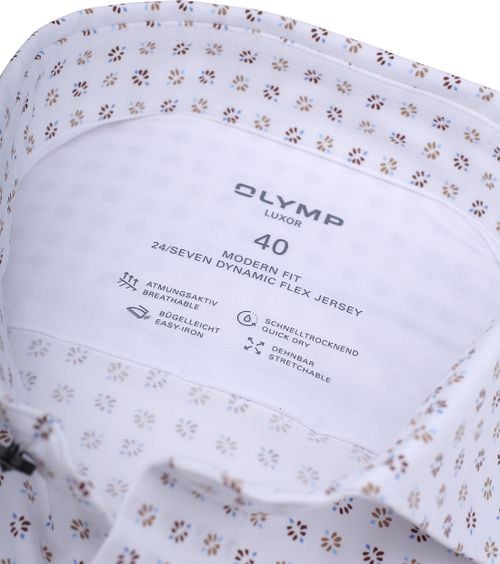 Olymp Luxor Shirt Print White Product / Detail