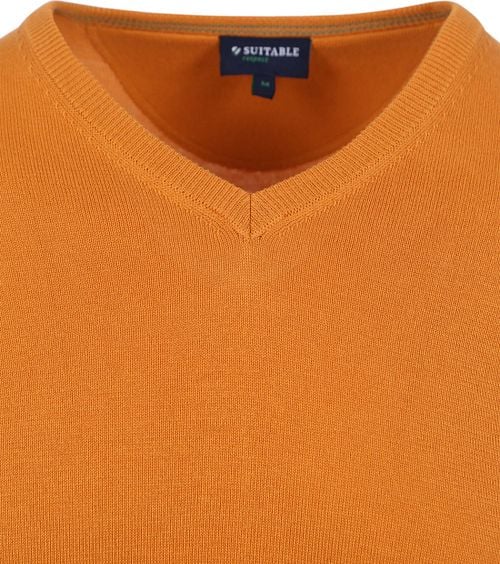 Suitable Respect Cotton Vinir Pullover Orange Product / Detail