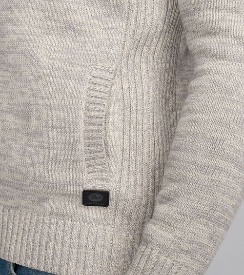 Petrol Cardigan Elim Greige Model / Detail