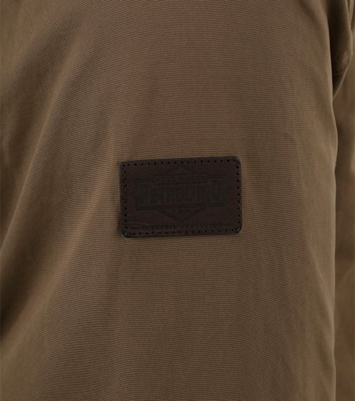 Petrol Twill Jas Bruin Product / Detail