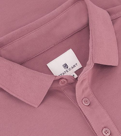 State Of Art Piqué Polo Shirt Pink Product / Detail
