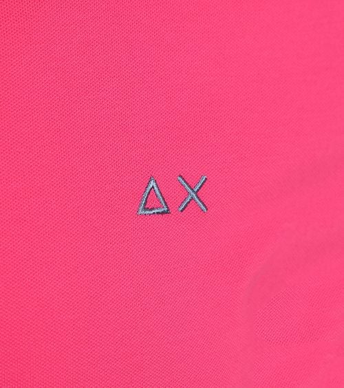 Sun68 Polo Shirt Small Stripe Collar Pink Product / Detail