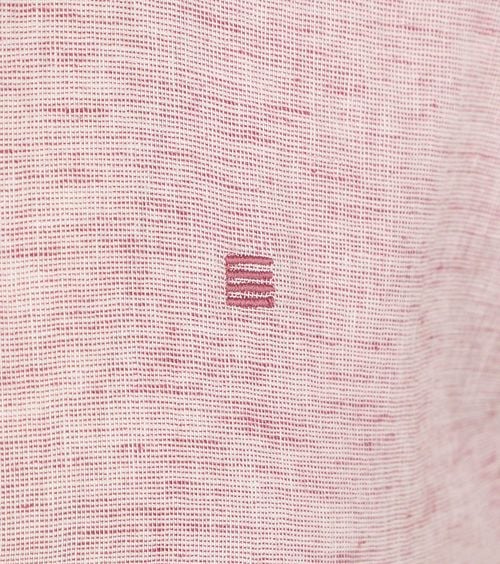 No Excess Short Sleeve Shirt Linen Blend Pink Product / Detail