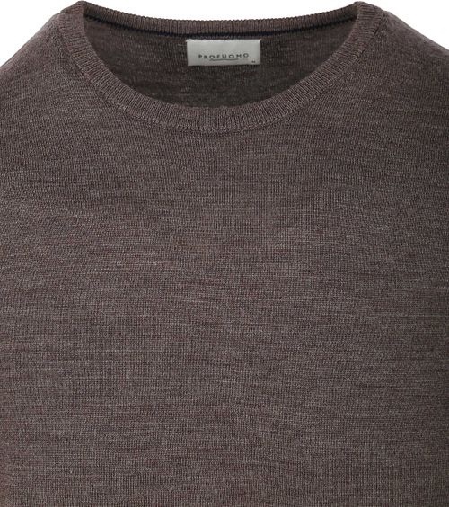 Profuomo Merino Pullover Taupe Product / Detail