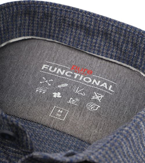 Pure The Functional Shirt Pattern Anthracite Product / Detail