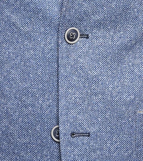 R2 Jersey Sports Jacket Blue Model / Detail