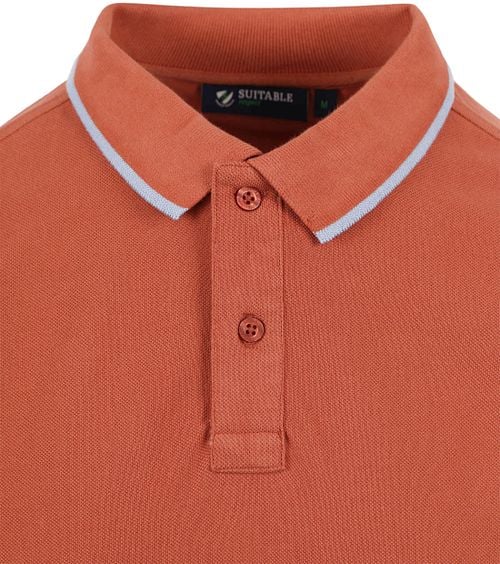 Suitable Respect Polo Shirt Tip Ferry Terracotta Product / Detail