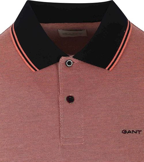 Gant Shield Oxford Piqué Poloshirt Rood Product / Detail