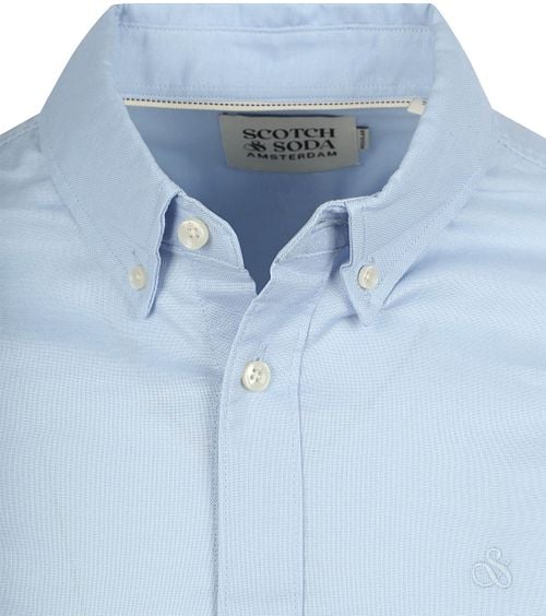 Scotch and Soda Core Oxford Overhemd Lichtblauw Product / Detail