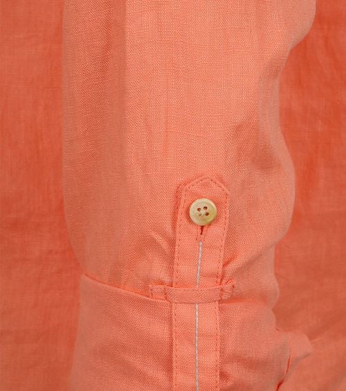 Scotch and Soda Linen Shirt Salmon Product / Detail