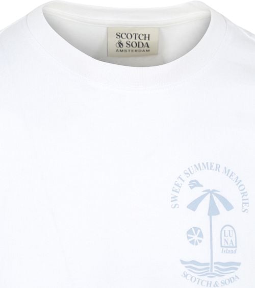 Scotch And Soda Logo T-Shirt Wit Product / Detail