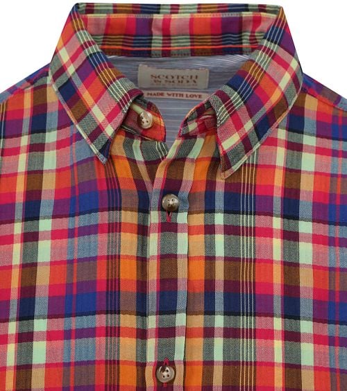 Scotch and Soda Overhemd Ruit Multicolour Product / Detail