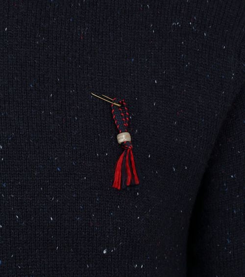 Scotch and Soda Pullover Mix Wool Speckled Dark Blue Product / Detail