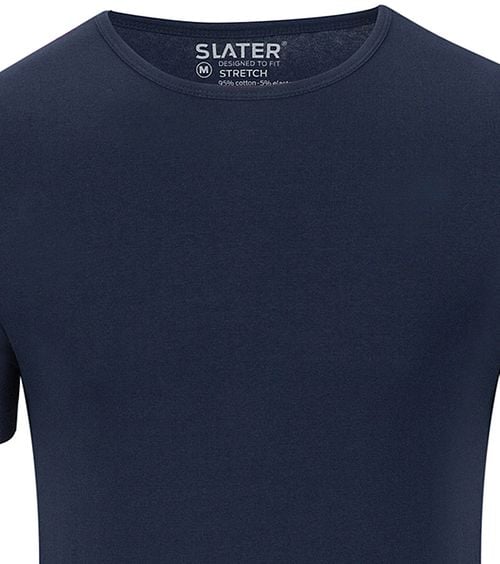Slater 2er-Pack Stretch T-shirt Dunkelblau Product / Detail
