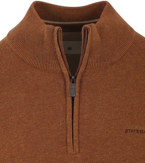 State Of Art Half Zip Pullover Hazelnut Brown Product / Detail