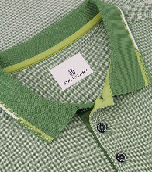 State Of Art Pique Polo Shirt Green Product / Detail